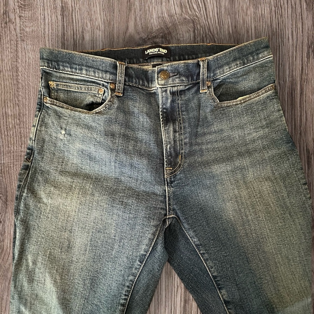Men's Lands' End Square Rigger Jeans 36" Slim fil